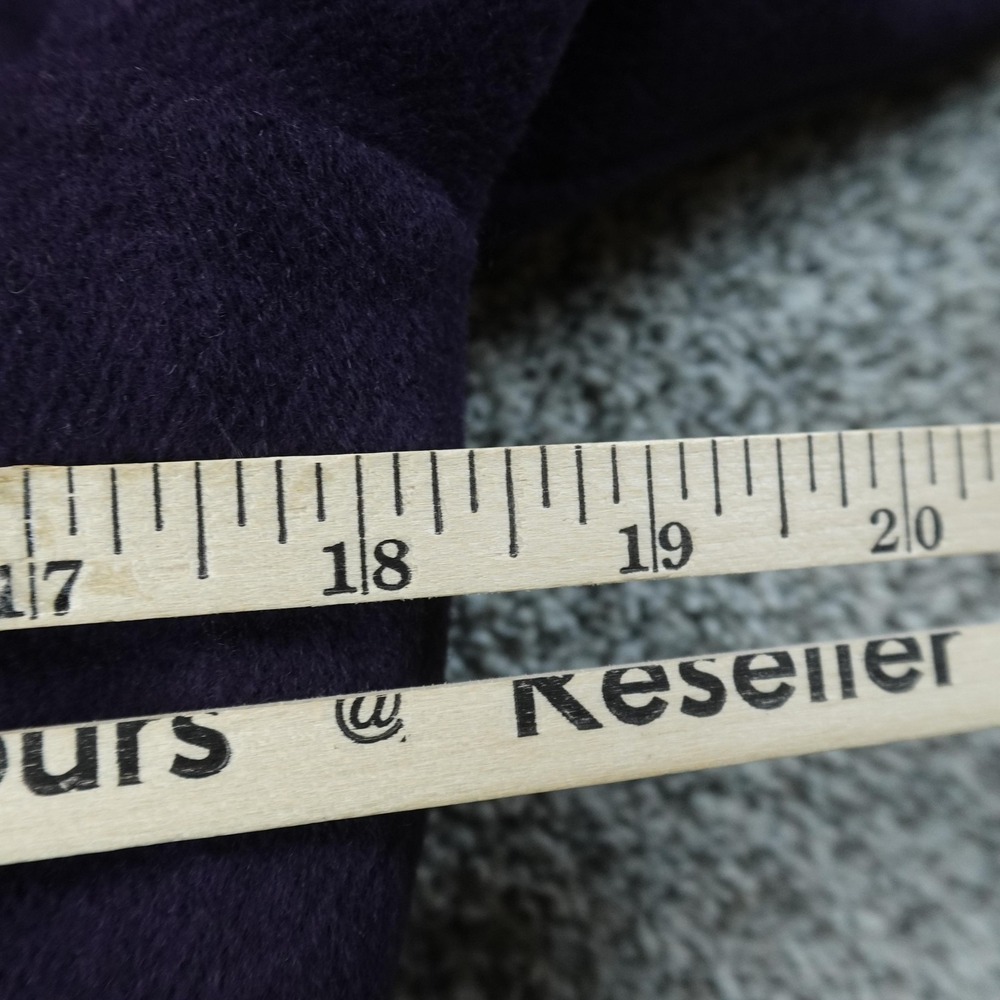 St John Jacket Womens 6 Purple Angora Wool Cashmere Double Breasted Pea Coat Top - Picture 11 of 16